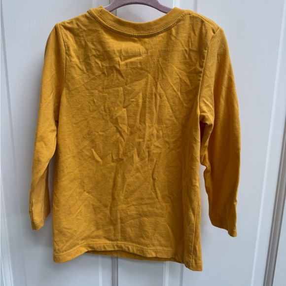 Cat & Jack 3T Girls Yellow Extra Thankful This Year Thanksgiving Long Sleeve Tee - Picture 5 of 5
